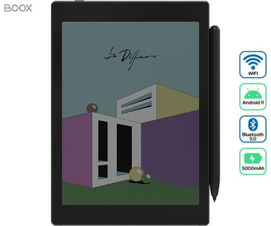 Onyx Boox Tab Mini C e-bralnik, 7.8, barvni, Android 11, 4GB+64GB, Wi-Fi, Bluetooth, USB-C, + pisalo