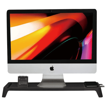 shumee POUT Eyes8 - Stojalo za monitor s hitrim in brezžičnim polnjenjem, 3 v 1, črno