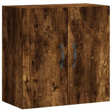 Vidaxl Stenska omarica dimljeni hrast 60x31x60 cm inženirski les
