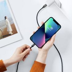 Ugreen Kabel za hitro polnjenje iPhone USB-C - Lightning PD 20W 1m črn