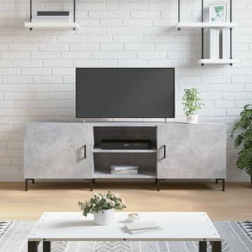 Vidaxl vidaXL TV omarica betonsko siva 150x30x50 cm