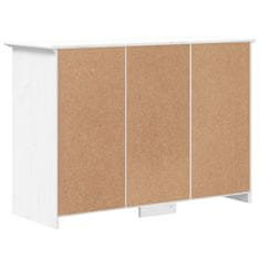 Vidaxl Komoda BODO bela 115,5x44x80 cm trdna borovina