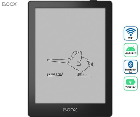 Onyx Boox Poke5 e-bralnik / tablični računalnik, 6, Android 11, 2GB+32GB, Wi-Fi, Bluetooth, USB-C, microSD