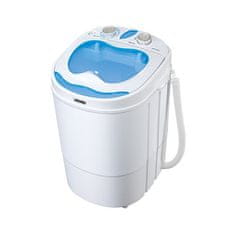 Adler Mesko Home MS 8053 pralni stroj s sprednjim nalaganjem, kapaciteta 3 kg, modra in bela, idealen za domačo uporabo