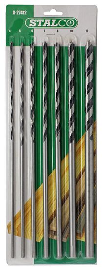 STALCO Komplet za vrtanje v les 4,0-12,0 mm 7 kosov, 300 mm STALCO
