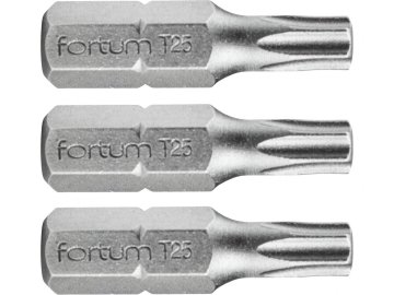 Fortum TORX konica, nastavljeno 3ks, T 25x25mm, S2