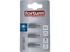 Fortum TORX konica, nastavljeno 3ks, T 25x25mm, S2