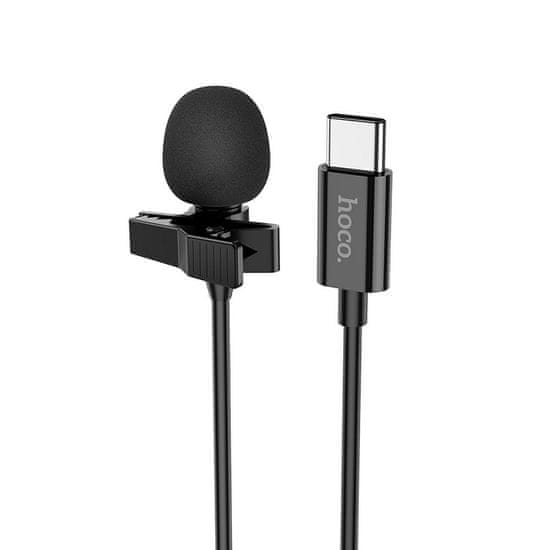 Hoco L14 Lavalier mikrofon USB-C, črna