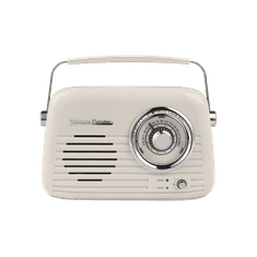 Greatstore Radio Bluetooth Vintage Cuisine s kovinskim ročajem