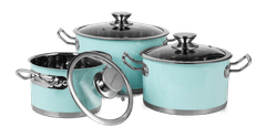 shumee Vintage Cuisine 3-delni set loncev iz nerjavečega jekla
