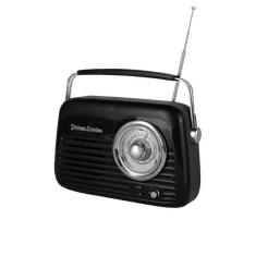 Greatstore Radio Bluetooth Vintage Cuisine s kovinskim ročajem