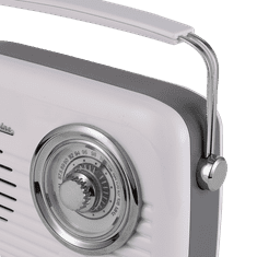 Greatstore Radio Bluetooth Vintage Cuisine s kovinskim ročajem