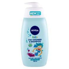 Nivea Kids 2in1 Shower & Shampoo Magic Apple Scent nežen šampon in gel za prhanje 2v1 500 ml za otroke