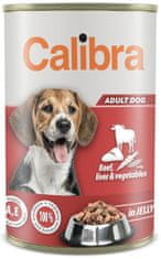 Calibra Dog cons. govedina+jetra+zelenjava v želeju 1240 g NOVO