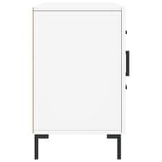 Vidaxl Komoda bela 100x36x60 cm inženirski les