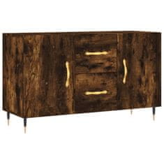 Vidaxl Komoda dimljeni hrast 100x36x60 cm inženirski les