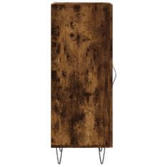 Vidaxl Komoda dimljeni hrast 34,5x34x90 cm inženirski les