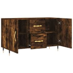 Vidaxl Komoda dimljeni hrast 100x36x60 cm inženirski les