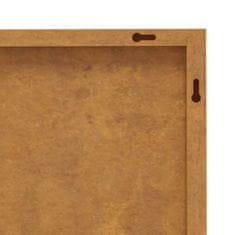Vidaxl Vrtna stenska dekoracija 55x55 cm corten jeklo sonce