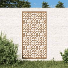 Vidaxl Vrtna stenska dekoracija 105x55 cm corten jeklo mavra
