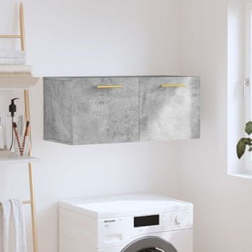 Vidaxl vidaXL Stenska omarica betonsko siva 80x36,5x35 cm