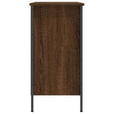 Vidaxl Omarica za čevlje rjavi hrast 100x35x70 cm inženirski les