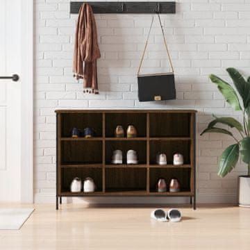 Vidaxl vidaXL Omarica za čevlje rjav hrast 100x35x70 cm
