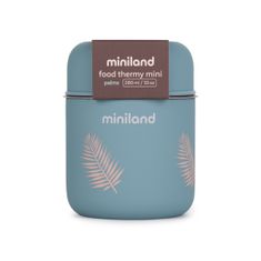 Miniland Baby Termovka za hrano Terra, 280 ml, modra/palme