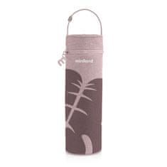 Miniland Baby Termo obloga za termovko ali steklenico Terra, 500ml, roza/listi