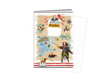 Beležnica A5, 40 listov, tip 544 Let's be Pirates