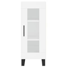 Vidaxl Visoka omara bela 34,5x34x180 cm inženirski les