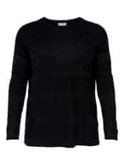 Only Carmakoma Ženski pulover CARAIRPLAIN 15193822 Black (Velikost 5XL/6XL)
