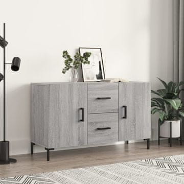 Vidaxl vidaXL Predalnik, siv hrast sonoma, 100x36x60 cm, material na osnovi lesa