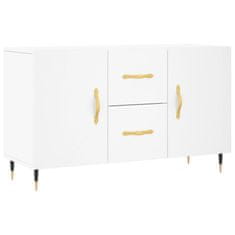 Vidaxl Komoda bela 100x36x60 cm inženirski les