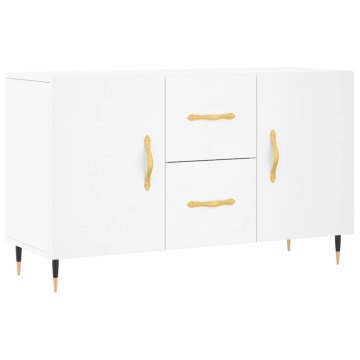 Vidaxl Komoda bela 100x36x60 cm inženirski les