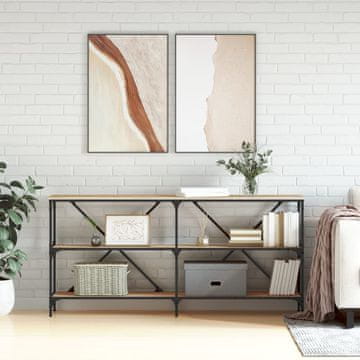 Vidaxl vidaXL Konzolna mizica, hrast sonoma, 160x30x75 cm