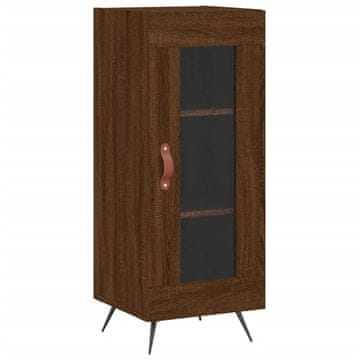 Vidaxl Komoda rjavi hrast 34,5x34x90 cm inženirski les