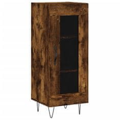 Vidaxl Komoda dimljeni hrast 34,5x34x90 cm inženirski les