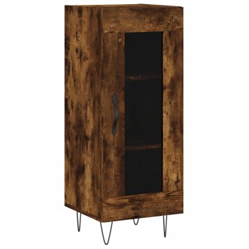 Vidaxl Komoda dimljeni hrast 34,5x34x90 cm inženirski les