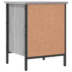 Vidaxl Omarica za čevlje siva sonoma 38x35x50 cm inženirski les