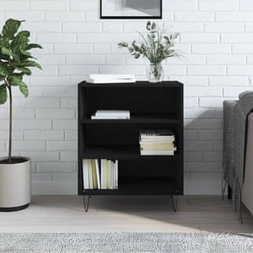 Vidaxl vidaXL Omarica, črna, 57x35x70 cm, material na osnovi lesa