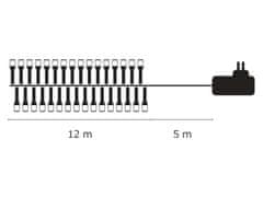 LAALU.cz Božična svetlobna veriga COLD WHITE 12 m