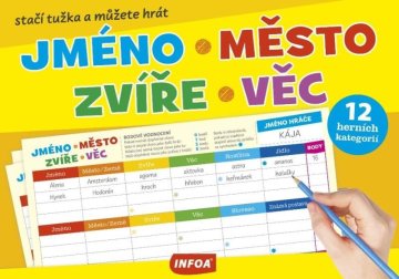 Infoa Blok za trganje - ime, mesto, žival, stvar