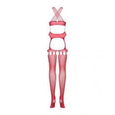 Obsessive bodystocking G313 S/M/L (rdeča) (Brezplačen 1 L mehčalca Zara)