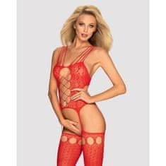 Obsessive bodystocking G313 S/M/L (rdeča) (Brezplačen 1 L mehčalca Zara)