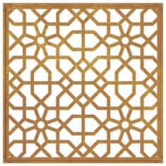 Vidaxl Vrtna stenska dekoracija 55x55 cm corten jeklo mavra