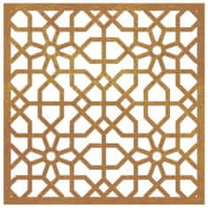 Vidaxl Vrtna stenska dekoracija 55x55 cm corten jeklo mavra