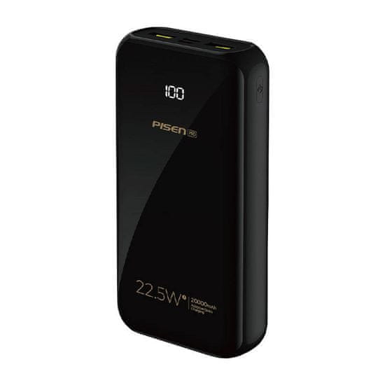 Pisen BL-D98LS 20000mAh 22,5W Powerbank (črna)