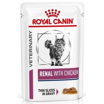 Royal Canin Kapsule VD Cat. Ledvice s piščancem 12 x 85 g
