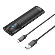 Orico Ohišje za zunanji disk M.2 SATA, PWM2-BK-EP, USB-C, 5 Gb/s (črno)